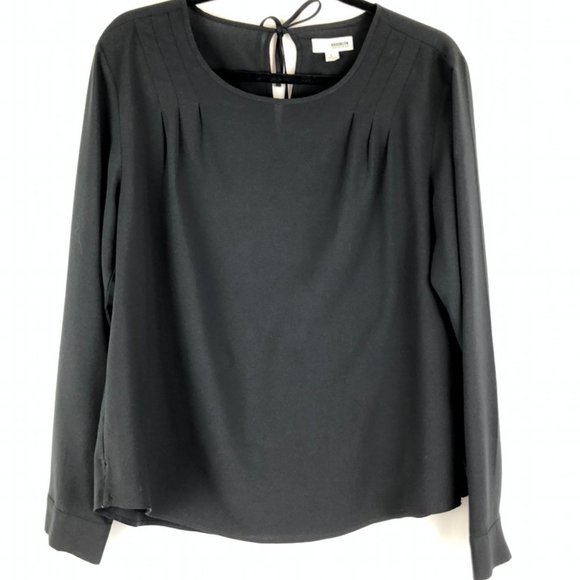 Brooklyn Industries Long Sleeve Black Blouse